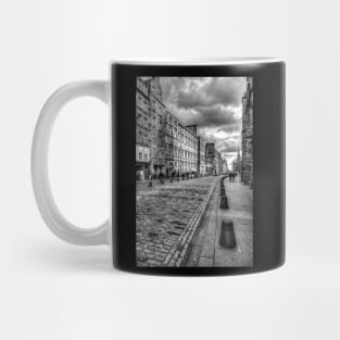 Edinburgh Royal Mile, Black And White Mug